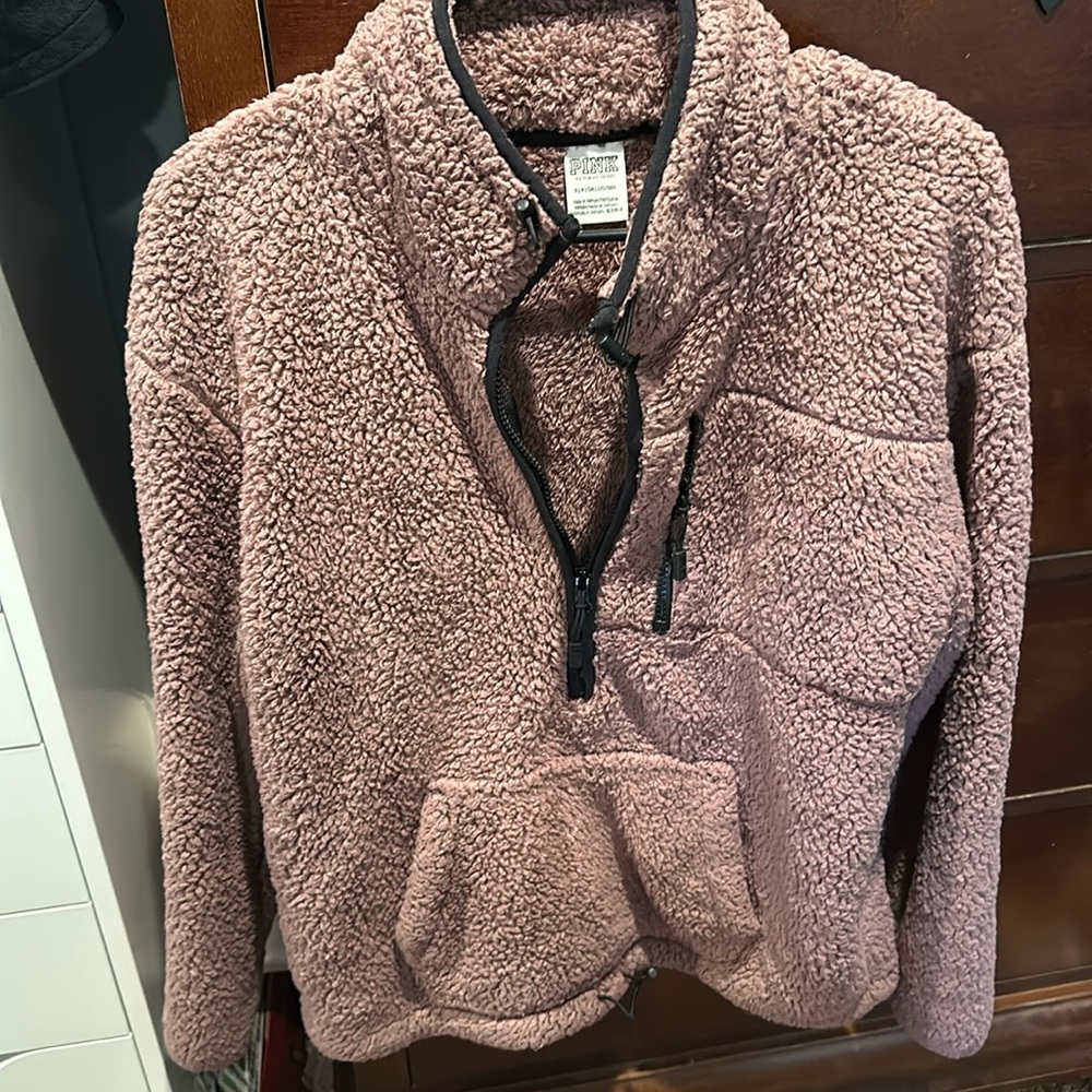 PINK fleece pull over